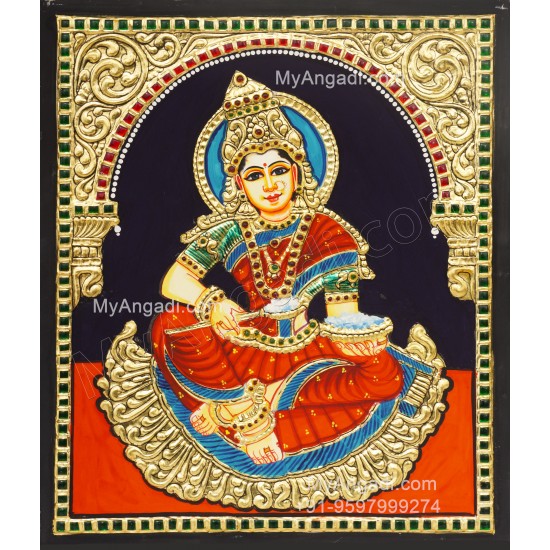 Annapoorani Tanjore Painting Annapoorani Tanjore Painting