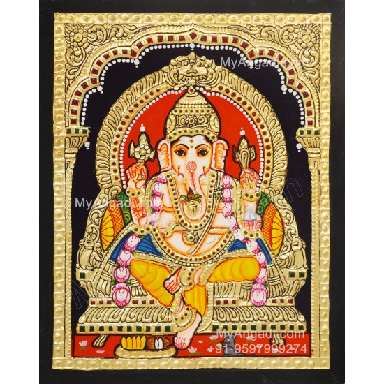 Ganesha Tanjore Painting Ganesha Tanjore Painting