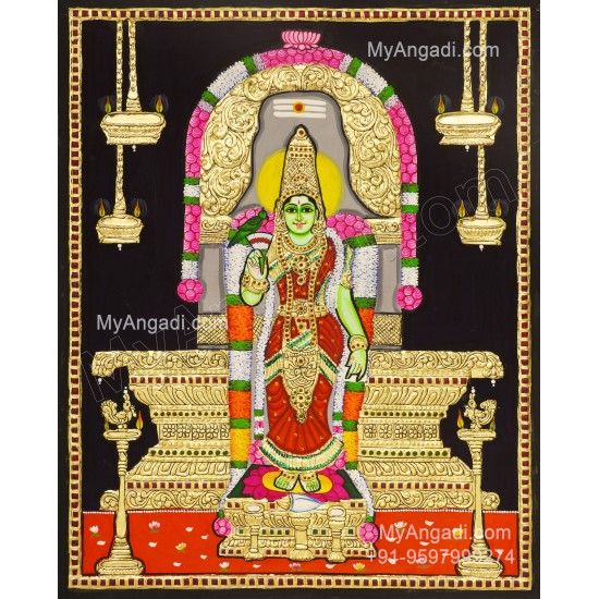 Meenakshi Amman Tanjore Painting