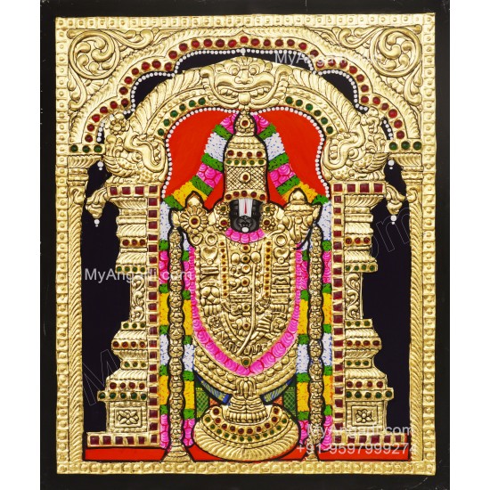 5 Set Ganesha Murugan Balaji Lakshmi Saraswathi Tanjore painting