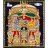 2D Ranganathar Sri Devi Bhu Devi Tanjore Painting