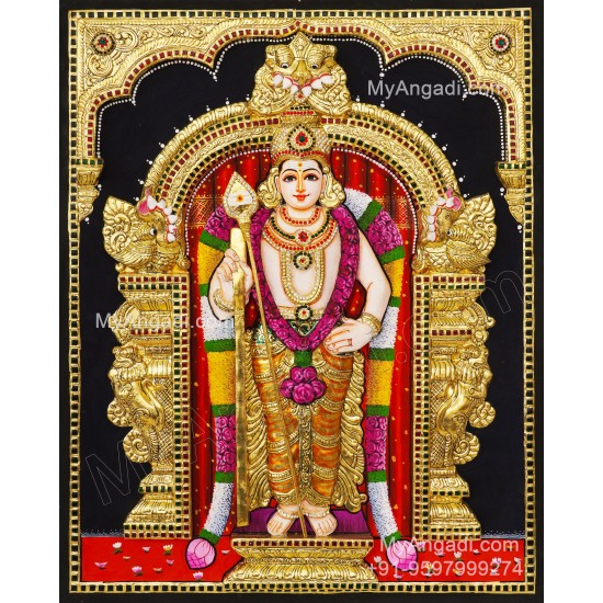 Murugan 3D Tanjore Painting