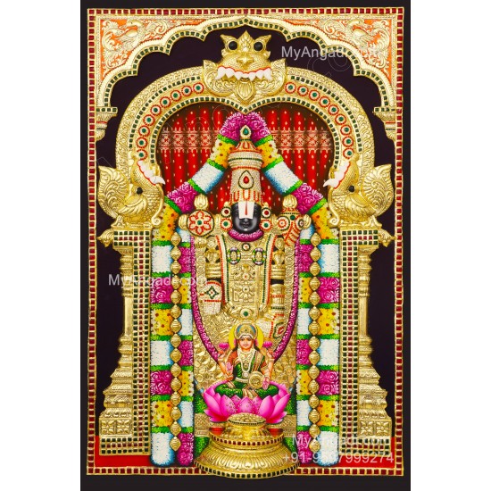 Balaji Lakshmi 3D Tanjore Painting