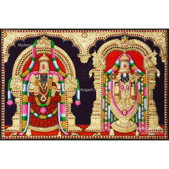 3D Balaji Thayar Tanjore Painting