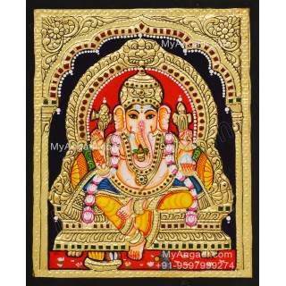 Ganesh Ji Tanjore Painting