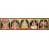 5 Panel Balaji Lakshmi Murugan Ganesha Saraswathi Tanjore Painting