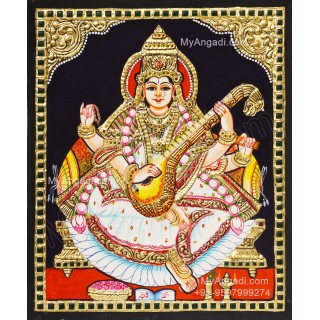 Saraswathi Tanjore Painting