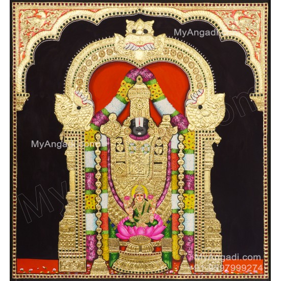 Balaji Lakshmi Tanjore Painting Balaji Lakshmi Tanjore Painting