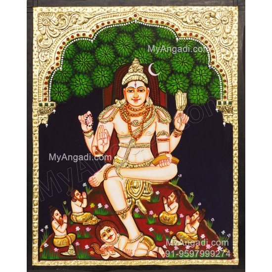 Thatchinamoorthy Tanjore Painting