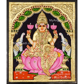 Gajalakshmi Tanjore Painting