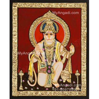 Hanuman Tanjore Painting