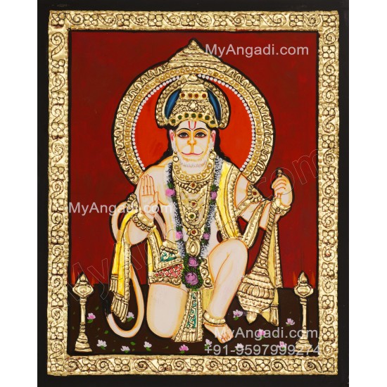 Hanuman Tanjore Painting