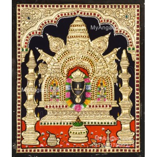 Manjunatha Swamy Tanjore Painting