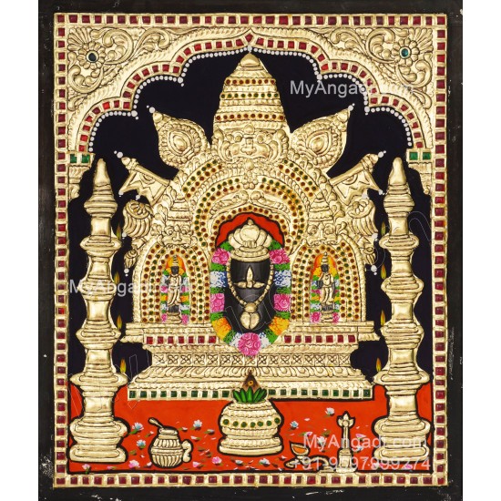 Manjunatha Swamy Tanjore Painting