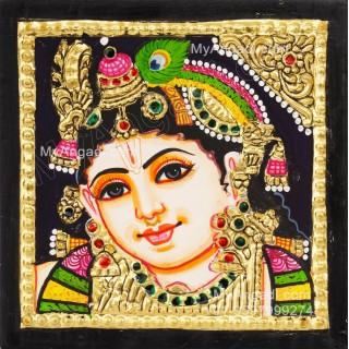 Small Krishna Tanjore Paintings