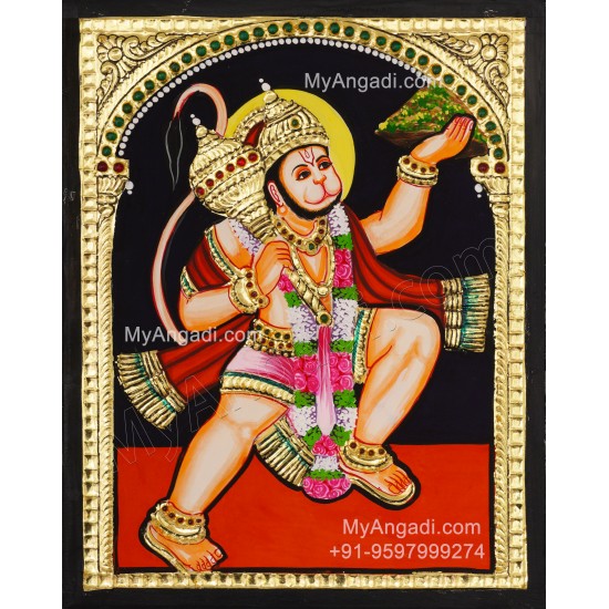 Hanuman Tanjore Painting