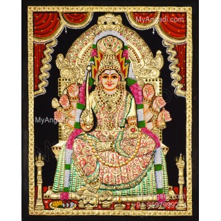 Samayapura Mariamman Tanjore Painting