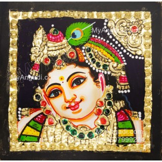 Small Krishna Tanjore Paintings