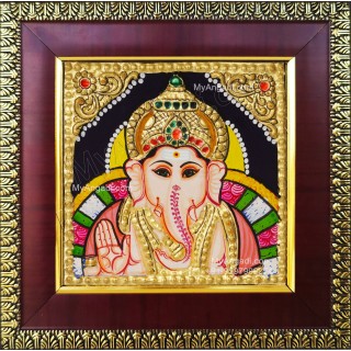 Small Ganesha Tanjore Paintings