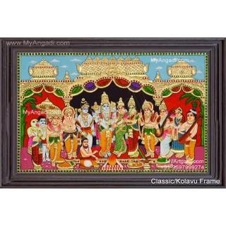 Srinivasa Kalyanam Tanjore Painting