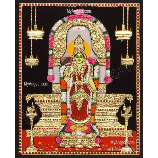 Meenakshi Amman Tanjore Painting