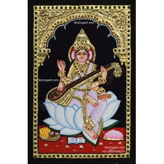 Saraswathi Tanjore Painting