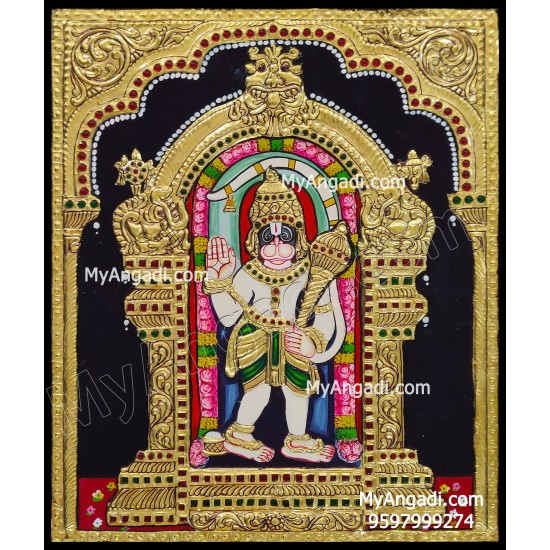 Hanuman Tanjore Painting Hanuman Tanjore Painting