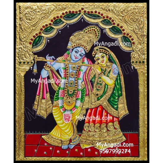 Radha Krishna Tanjore Painting