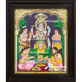 Sathya Narayana Swami Tanjore Painting