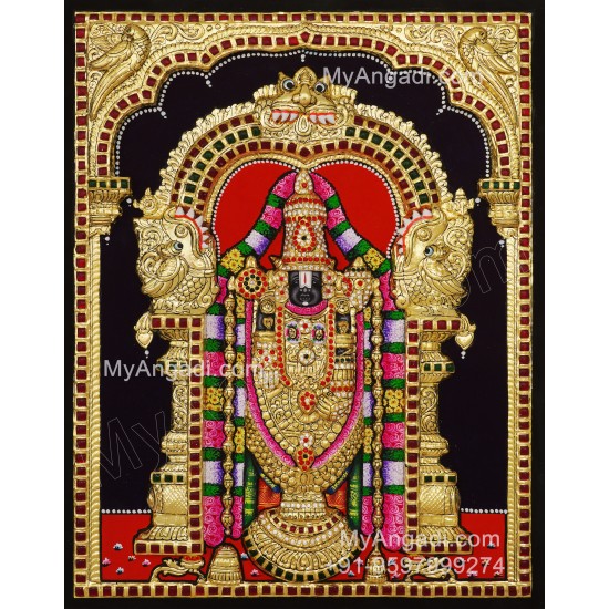 Balaji 3d Tanjore Painting