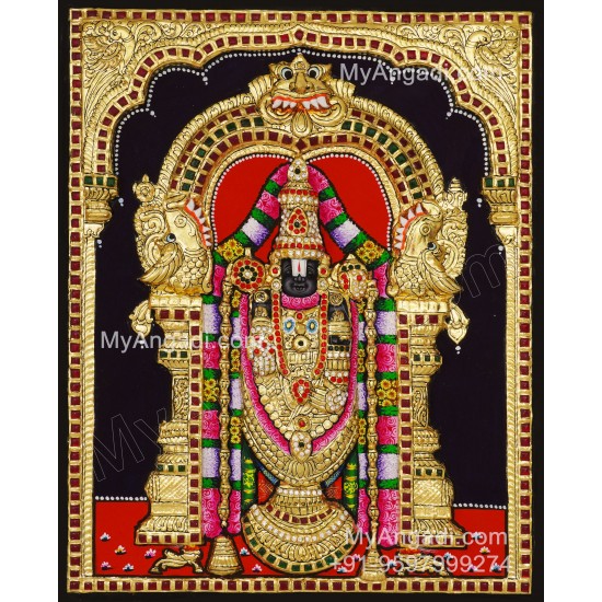 Balaji 3d Tanjore Painting