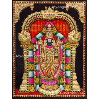 Balaji Lakshmi 3D Tanjore Painting