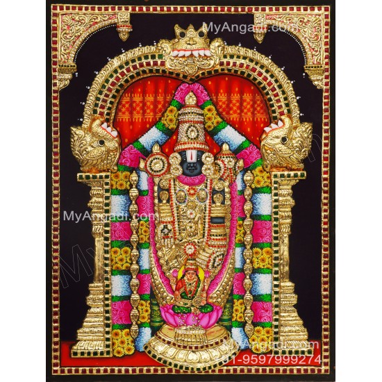 Balaji Lakshmi 3D Tanjore Painting