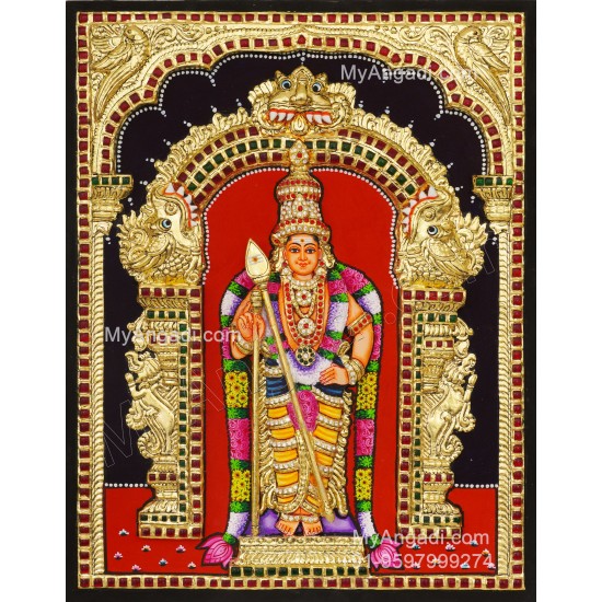 Murugan 3d Tanjore Painting