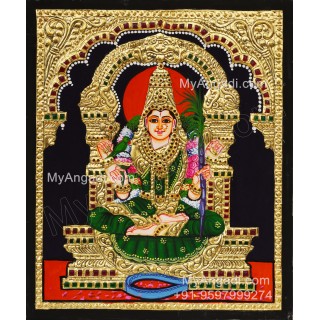 Kamatchi Amman Tanjore Painting