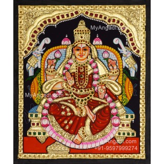 Gajalakshmi Tanjore Painting