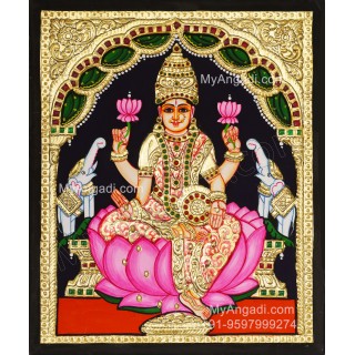 Gajalakshmi Tanjore Painting