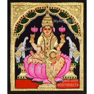 Gajalakshmi Tanjore Painting