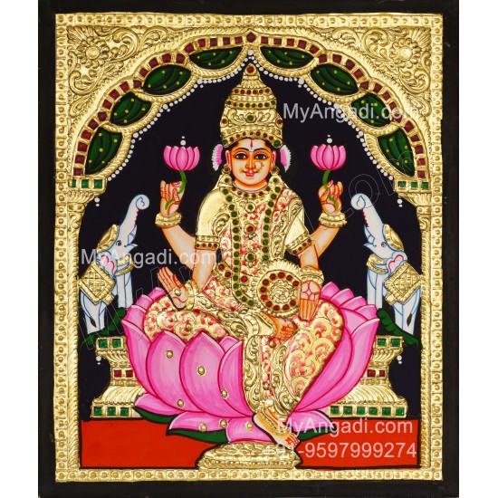 Gajalakshmi Tanjore Painting