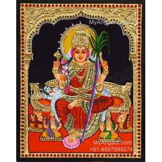 Raja Rajeswari Tanjore Painting, Amman Tanjore Painting