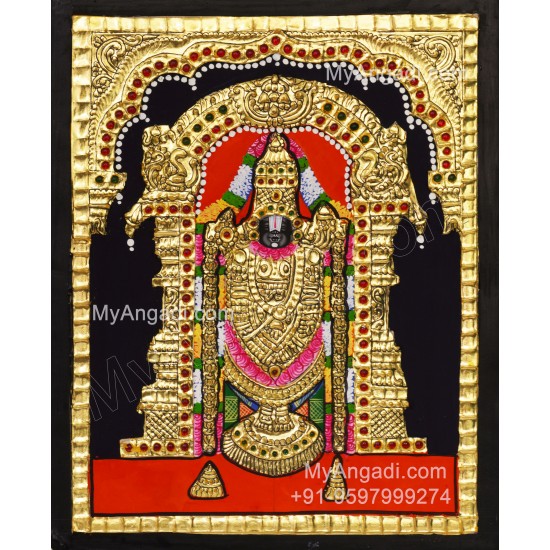 Venkateshwara  Swamy Tanjore Painting