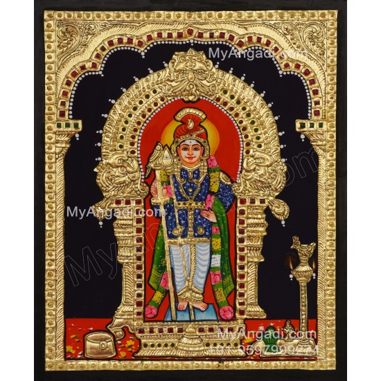 Karthikeya Swamy Tanjore Painting