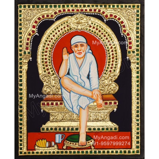 Saibaba Tanjore Painting