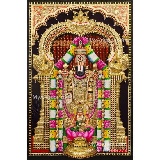 Balaji Lakshmi 3D Tanjore Painting