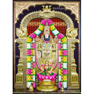 Perumal Lakshmi 3D Tanjore Painting