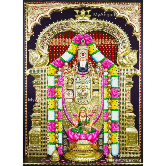 Perumal Lakshmi 3D Tanjore Painting