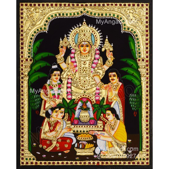 Sathyanarayana Tanjore Painting