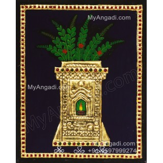 Tulsi Maadam Tanjore Painting