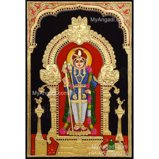 Palani  Murugan Tanjore Painting