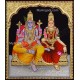 Vishnu and Lakshmi Tanjore Painting